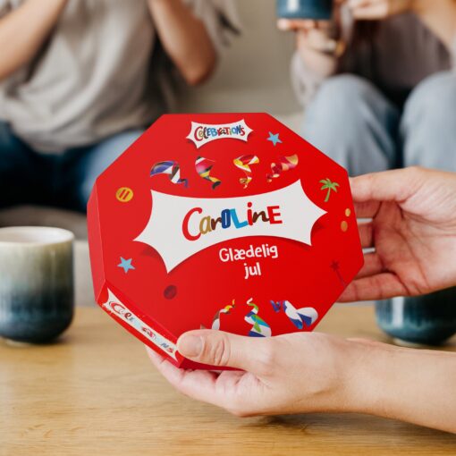 Celebrations chokolade gaveæske med navn